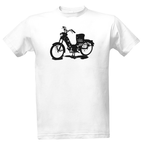 Tričko s potiskem 1955 JAWA 50 Pionýr Pařez